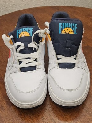 Nike Full Force Low White Racer Pink Thunder Blue 10.5