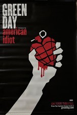 2004 GREEN DAY American Idiot Vinyl Promo Banner 35 x 24 Double Sided display