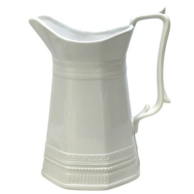 'Chantilly White Graphic' Studio Nova Embossed 9'' Serving Pitcher