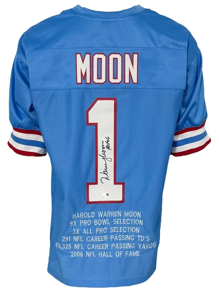 Warren Moon Houston Oilers Original Sports Autographed Items for