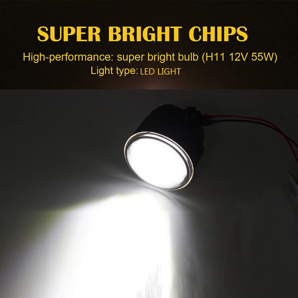 Par de luces de conducción LED antiniebla delanteras para parachoques para Nissan Juke 2011 2012 2013 2014 Foto 2 de 4