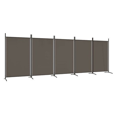 Room Divider Panel Privacy Screen Partition Separation Office Fabric vidaXL