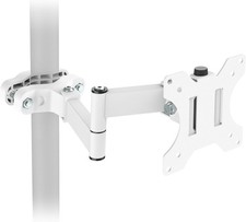 Steel Universal Pole Mount Monitor Arm VESA Plate  Fits 17" to 32" Screens