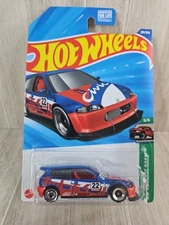 2025 Hot Wheels L Case Honda Civic Custom red white blue JDM EG ek hatch back