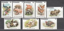Rwanda - Brief Yvert 860/7 ** Mnh Fauna