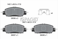 Bremsbelagsatz Scheibenbremse Pagid T2950N FüR Honda Civic XI FL HEV Electric