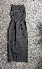 Zara Midi Dress Size XS Black Formal Evening Office Fitted