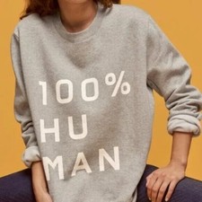 EVERLANE The Human French Terry Sweatshirt Gray SMALL Women's S