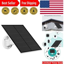 5W Outdoor Solar Panel for Security Cameras - Waterproof with 360° Flexibility