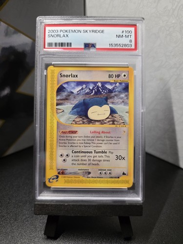 Snorlax graded PSA 8 for sale on eBay