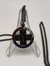 GORGEOUS JESUS LAND, SEA, AIR, USA CHAPEL STERLING RELIGIOUS PROTECTION NECKLACE