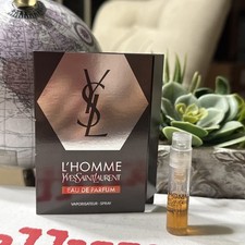YSL YVES SAINT LAURENT L'HOMME EDP 1.2ml .04fl oz x 1 COLOGNE SPRAY SAMPLE W1