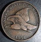 1857 FLYING EAGLE CENT - FINE+