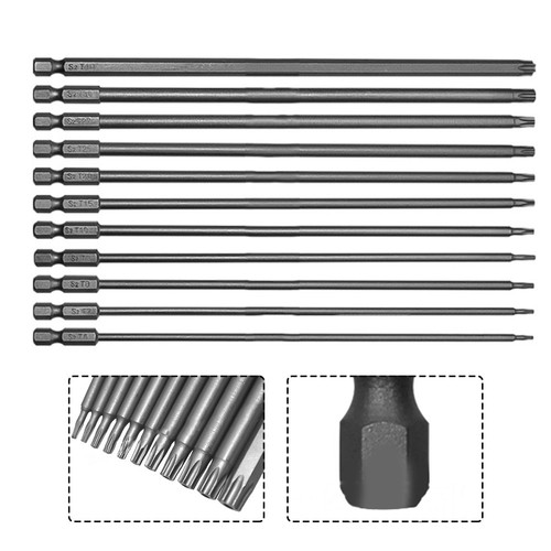11 Stück Magnetischer Sechskantschaft für Torx-Bits für Bohrmaschine Standard - Picture 4 of 9