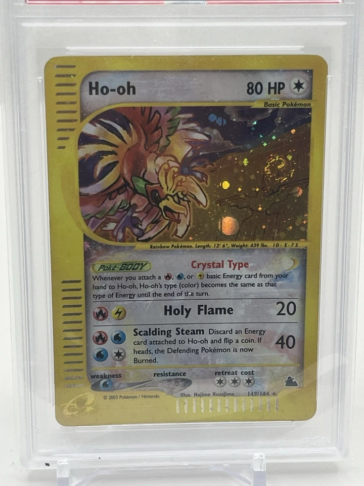 2003 CRYSTAL HOLO SKYRIDGE #149 HO-OH HOLO EX PSA 5 W/ SWIRL 💎 ✨ VINTAGE GRAIL - Image 2 of 4
