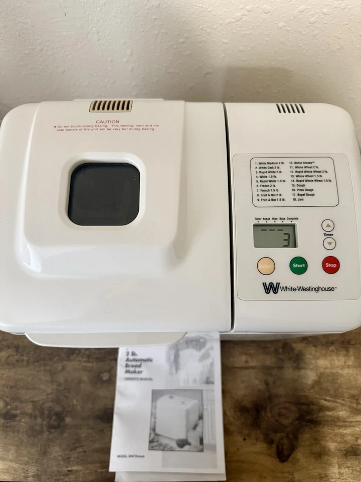 Máquina de pan fresco White-Westinghouse 2 lb WWTR444A - ¡Probada y funciona! Foto 4 de 4