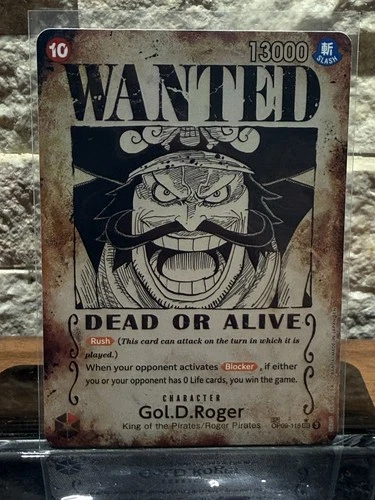 Gol D Roger Wanted Poster Manga OP13 One Piece Card English OP09-118 SP Carrying
