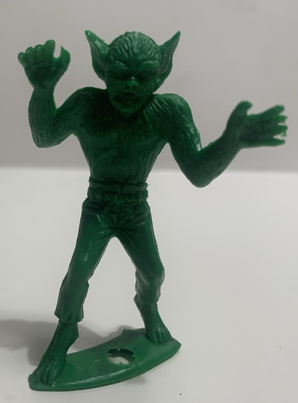 Wolfman Werewolf MPC Universal Monster Plastic Figure 1960 Frito Lay Pop Top vtg