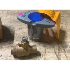 NIBCO Bronze Ball Valve Lockout 1/2 Solder S-585-70-NS 400 WOG Full Port