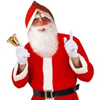 Widmann Weihnachtsmann Nikolaus KostüM Erwachsene Bart Und Augenbrauen Set Xmas