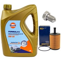 MotoröL Filter Set 5W-30 4 Liter + ÖLablassschraube FüR Seat Cordoba 1.4 16V 6L2