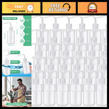 30 Pcs 250ml Tattoo Squeeze Bottles - Plastic Narrow Mouth for Lab, Water, Plant