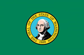 Washington US State Large Flag 5' x 3' - Afbeelding 1 van 1