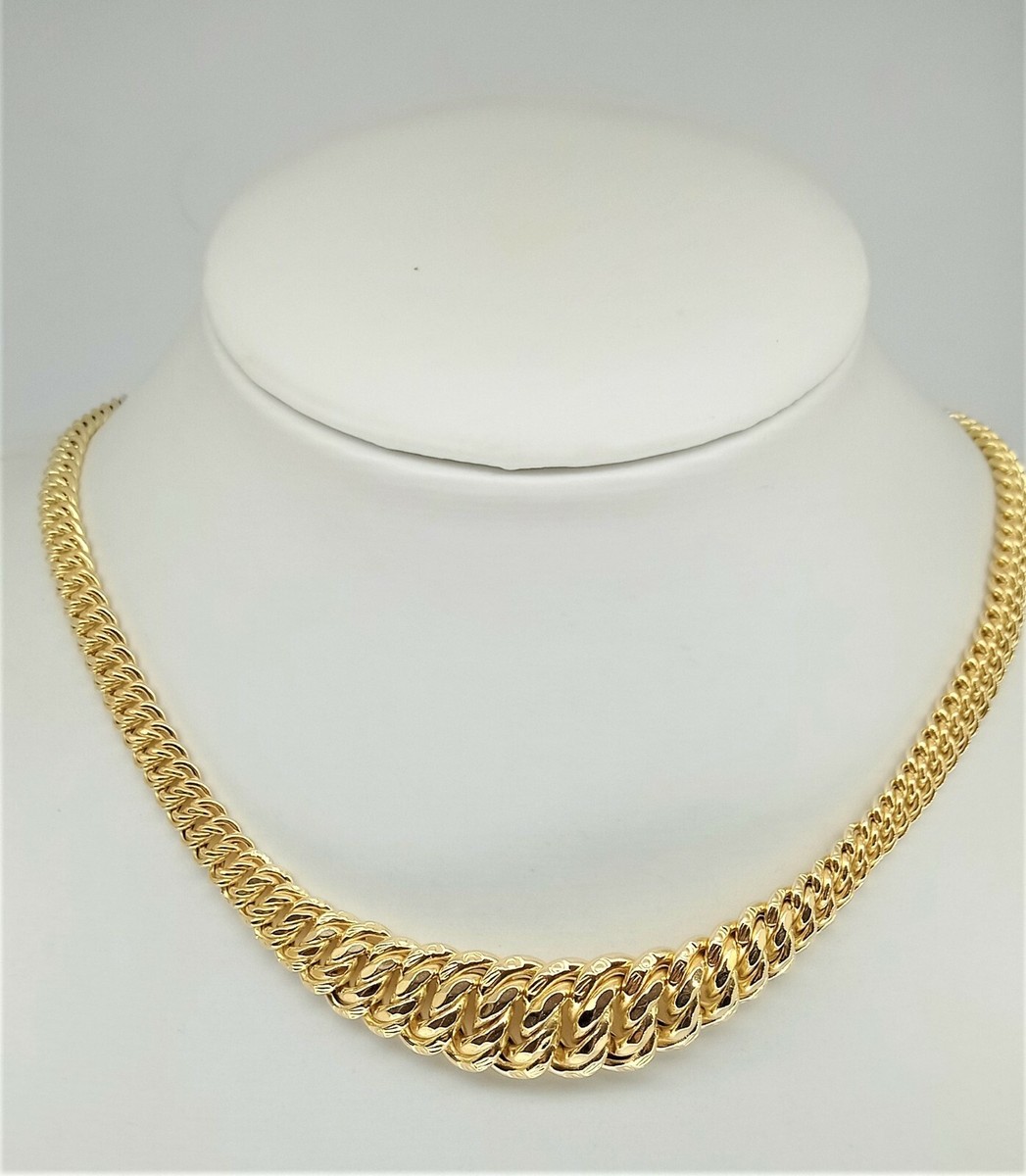 JewelryAffairs - Collana a catena con maglia a corda, tagliata al