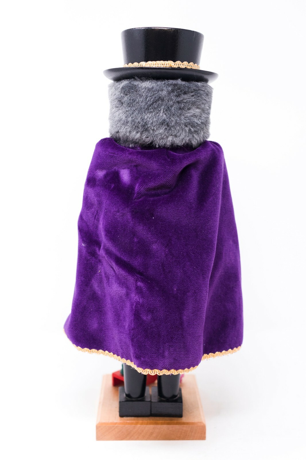 Zuber Nutcracker West Germany Christmas Articulate w/ Cape Clock Sack