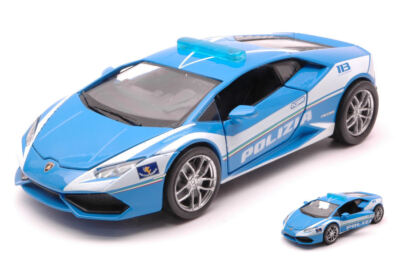 NEW RAY 1/32 LAMBORGHINI HURACAN LP610 4 POLIZEI STATISCHES MODELL DIECAST