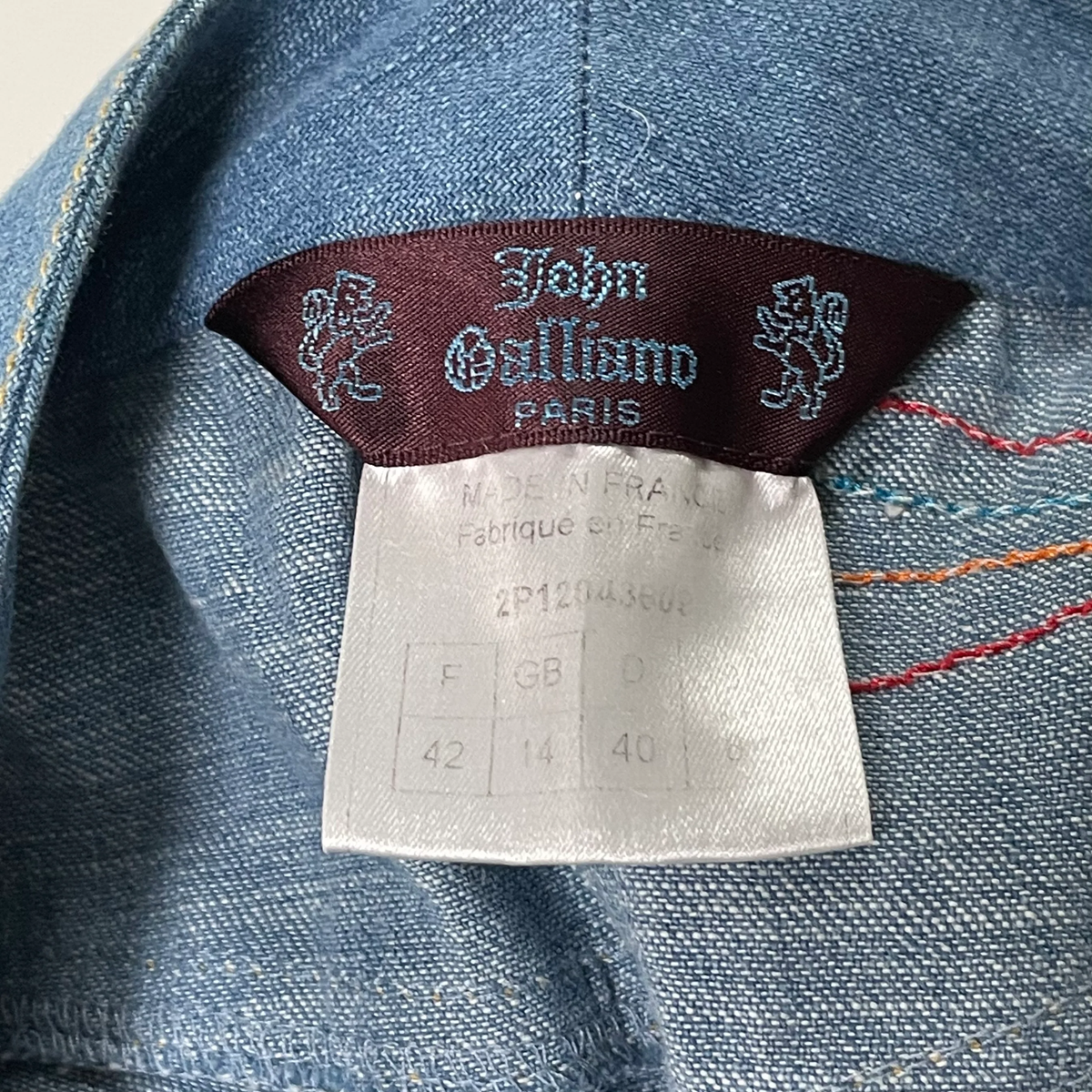 JOHN GALLIANO Spring Summer 2002 Flared Denim Patchwork Pants | eBay