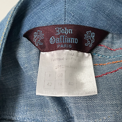 JOHN GALLIANO Spring Summer 2002 Flared Denim Patchwork Pants | eBay