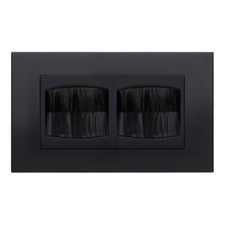 RetroTouch Aura Screwless Matt Black Light Switches, Plug Sockets, Bronze Dimmer