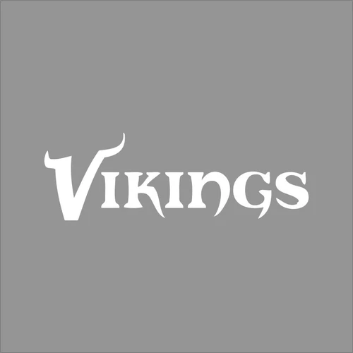 Minnesota Vikings #3 1 Color Vinyl Decal Sticker Car Window Wall