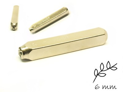 Blatt (Vine) Design-Stempel Schlagstempel, Impressart, Schriftgröße: 6 mm