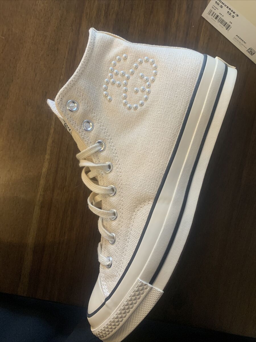 Converse x Stussy Chuck 70 Fossil Pearl (2023)-Men's 10.5 in Converse x Stussy Chuck 70 Fossil Pearl (2023)-Men's 10.5 in