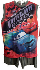 Disney Cars 2 PCS Short Set Boys Size 6 Printed Tank Top Dazzle Shorts Polyester