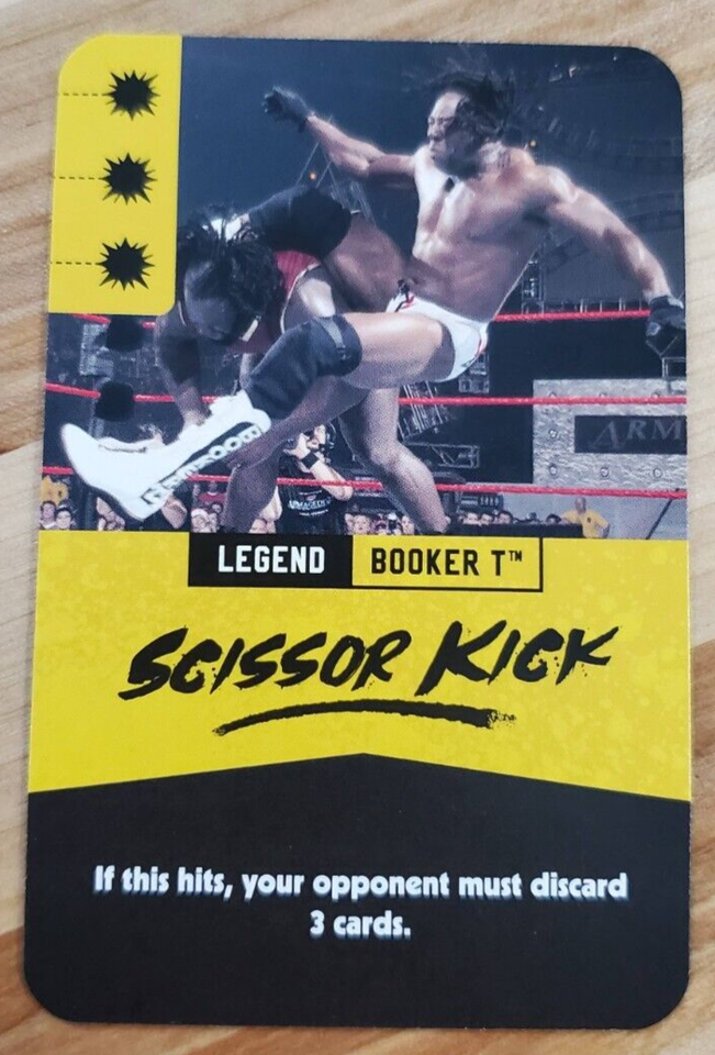 BOOKER T 2020 Ravensburger WWE Royal Rumble Game Card SCISSOR KICK eBay
