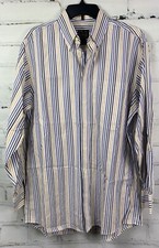 Jos A Bank Shirt Men's Medium Classic Collection Multicolor Stripe Dress Shirt