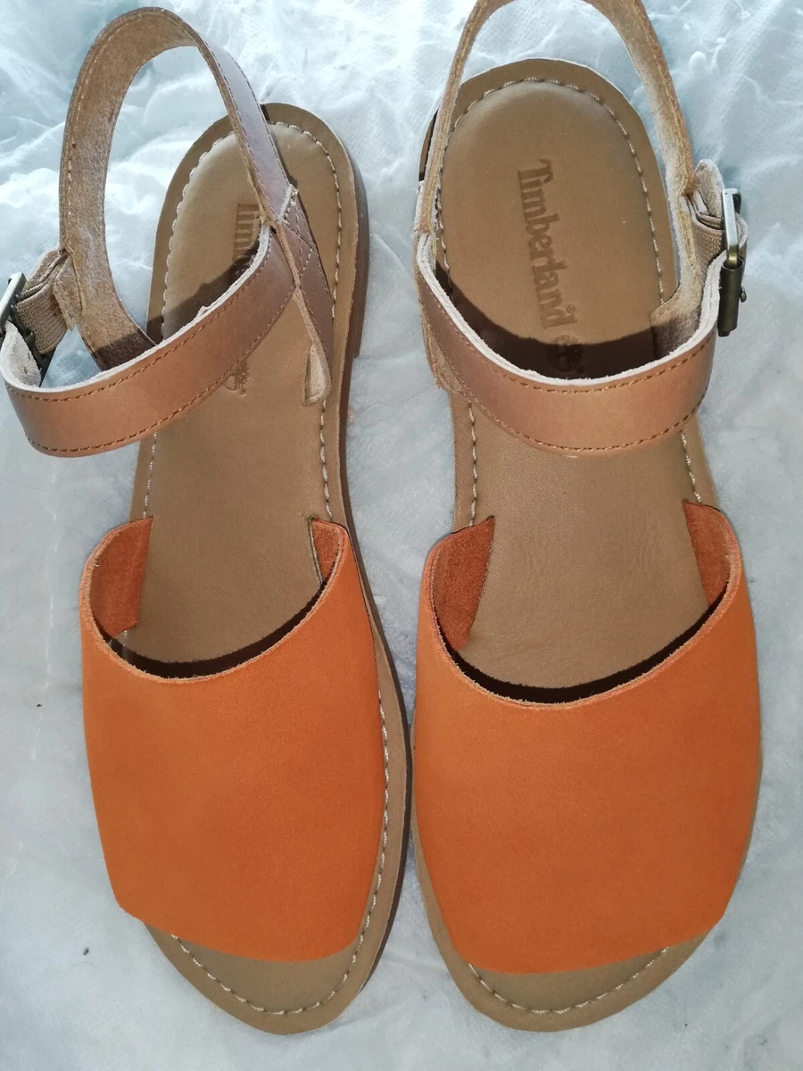 Orange sandals store size 8