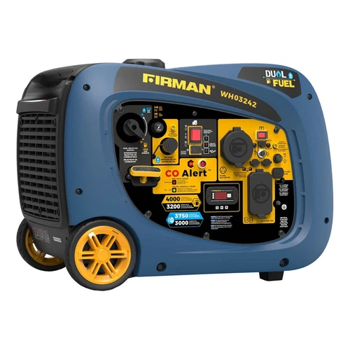 FIRMAN ELECTRIC GENERATOR DUAL FUEL INVERTER WH03242 3200W RUNNING 4000 PEAK NEW