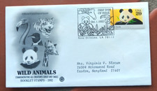 GIANT PANDA BEAR WILD ANIMAL   1992 PCS CACHET FDC