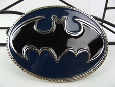 New Belt Buckle BATMAN Chrome Black Blue