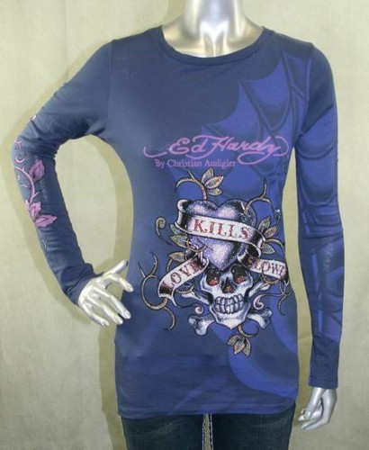 Ed Hardy Women Long Sleeve Love Kills 