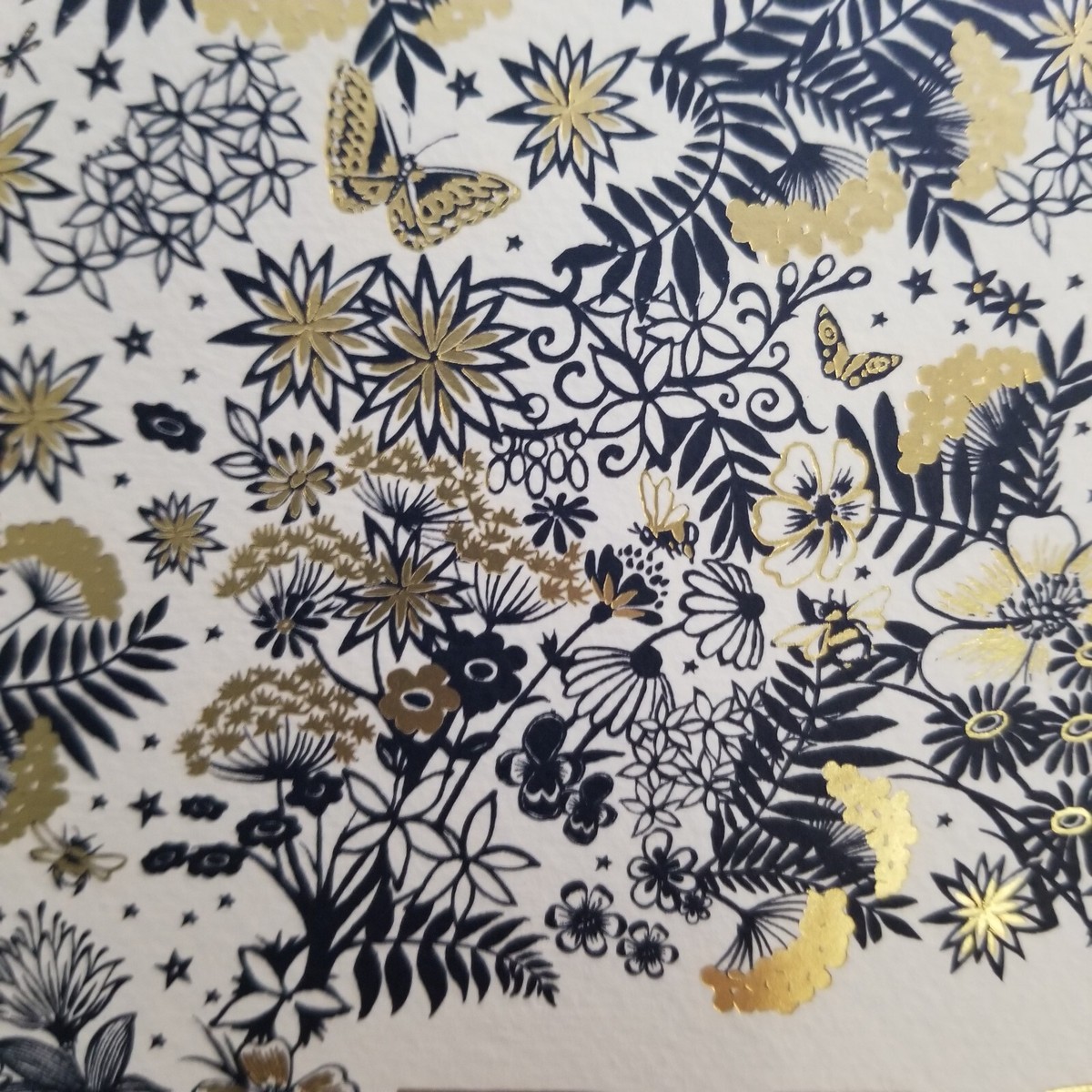 Dior Holiday 2021 Empty Blue and Gold Patterned Paper Box Dior Holiday 2021 Empty Blue and Gold Patterned Paper Box