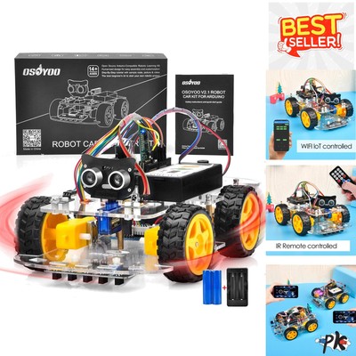 Hands-On Arduino Robot Car Kit for Beginners - Multiple Modes & Detailed Guide