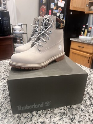Timberland Heritage 6 In Waterproof Boot Lt Tpe Nubuck W Size 7