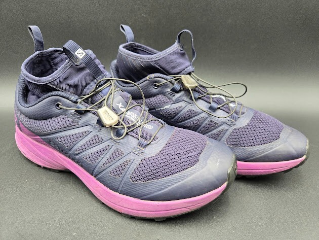 Scarpe Salomon donna 9 5 XA enduro trail running elastiche lacci rapidi 392419 viola