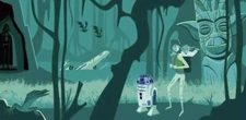 SHAG Josh Agle Star Wars “Dilemma on Dagobah” Serigraph Art Print Mint COA Tiki