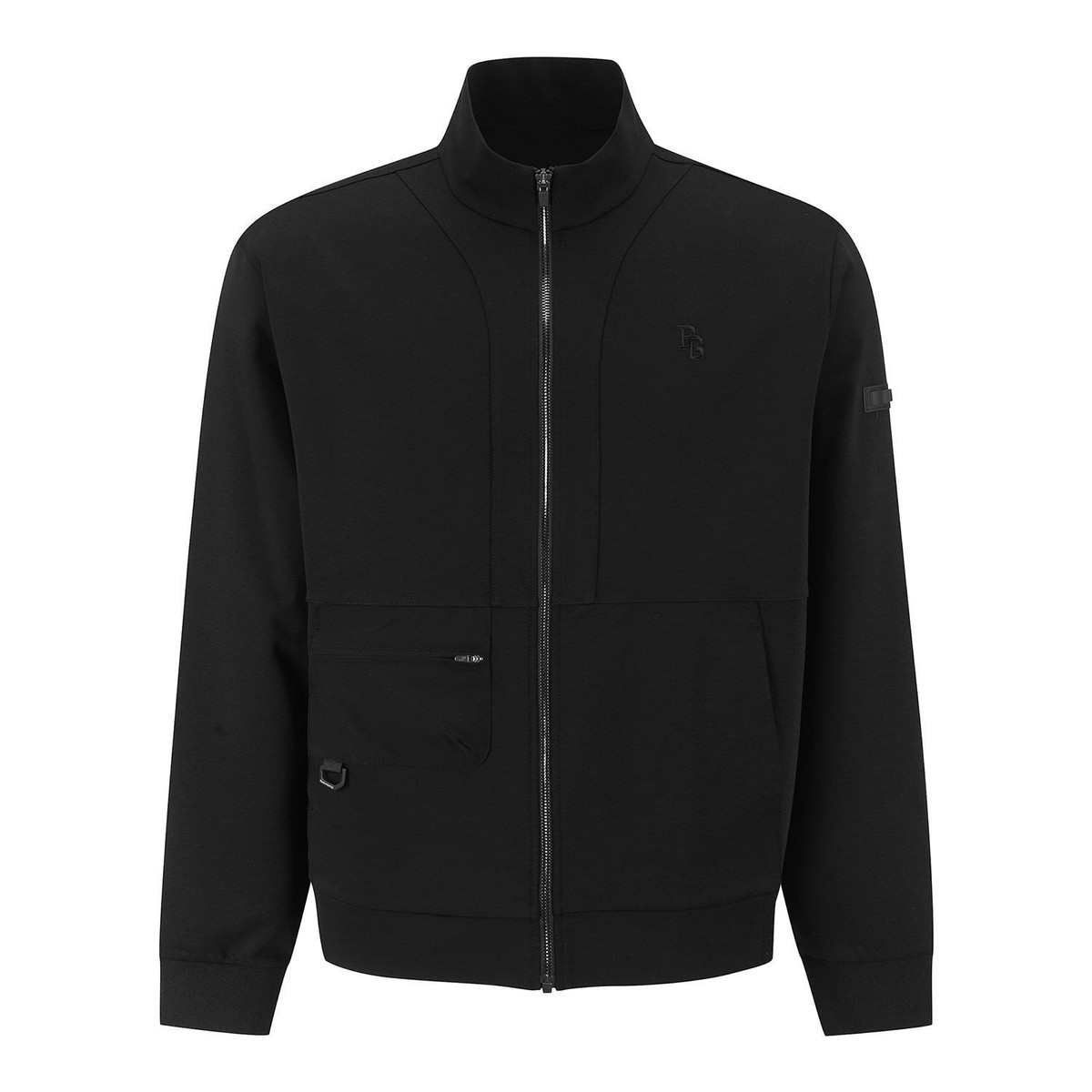 PEARLY GATES - mocos Genuine PEARLY GATES GOLF Mens Woven Pocket Mock Neck Zip-Up